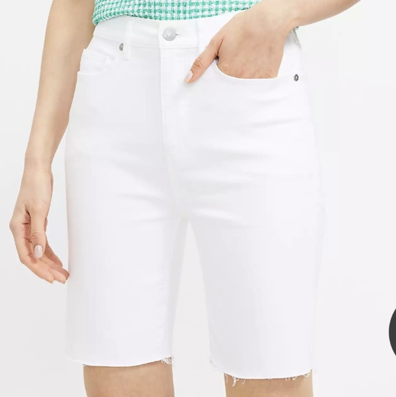 LOFT Shorts Nwot Loft Bermuda Shorts White Poshmark